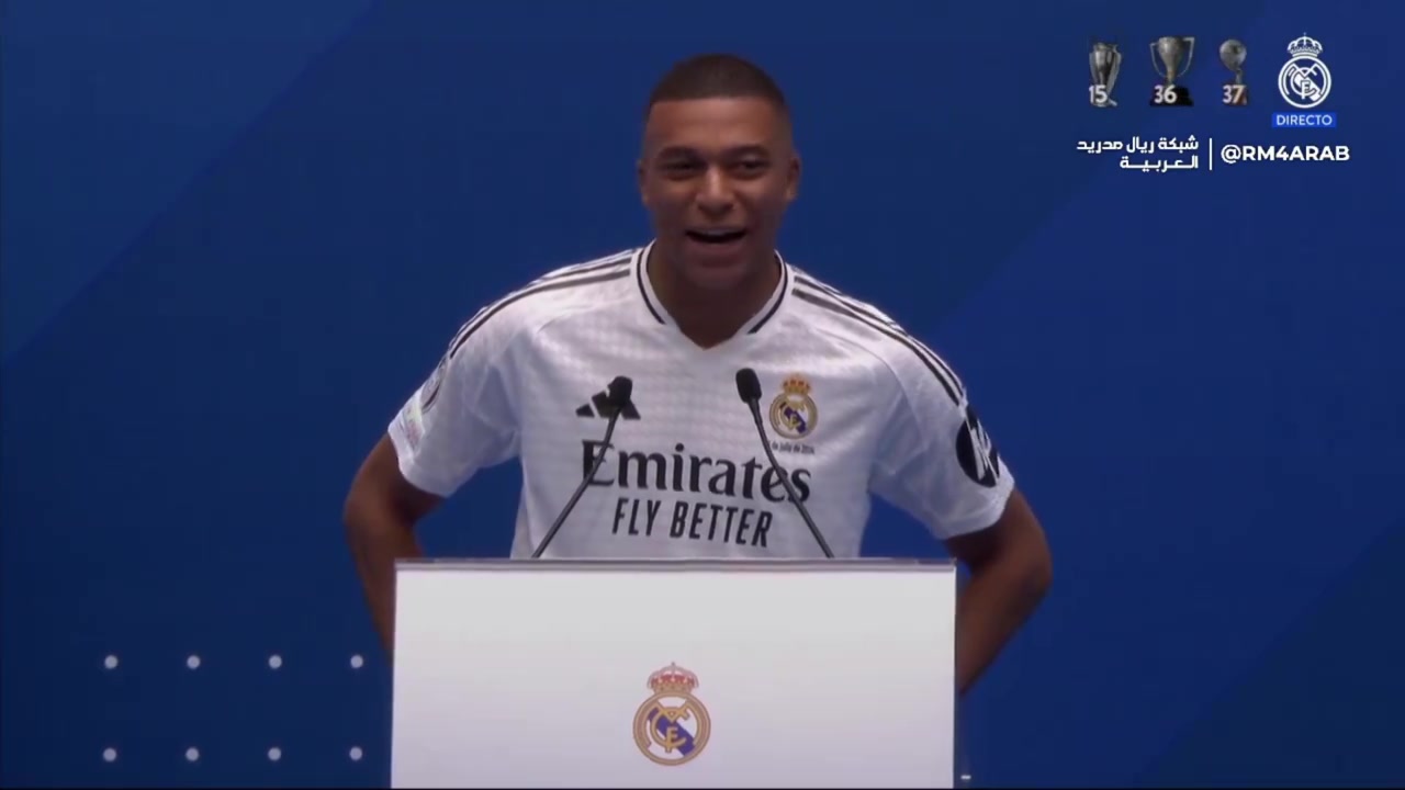 连抬手动作都一样！姆巴佩模仿09年C罗收尾：1,2,3，Hala Madrid!