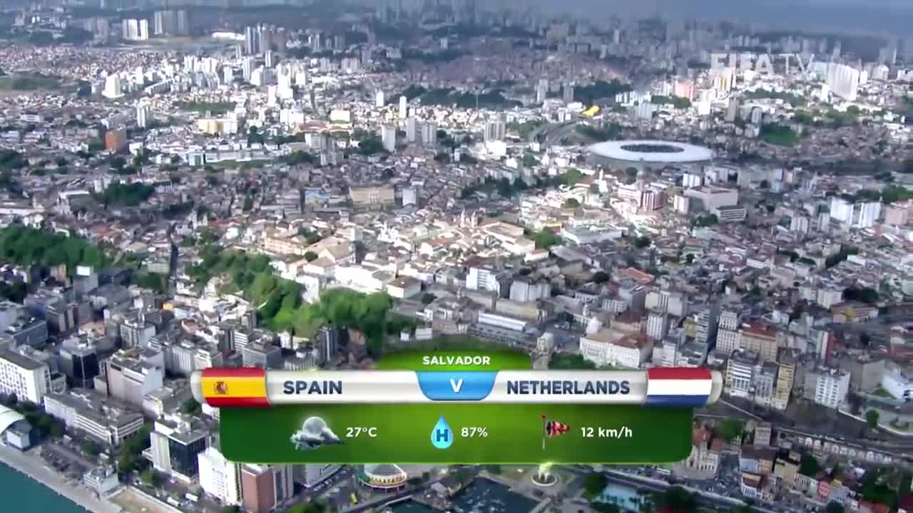 完美复仇战！14年世界杯，飞翔的范佩西助荷兰5-1大胜西班牙