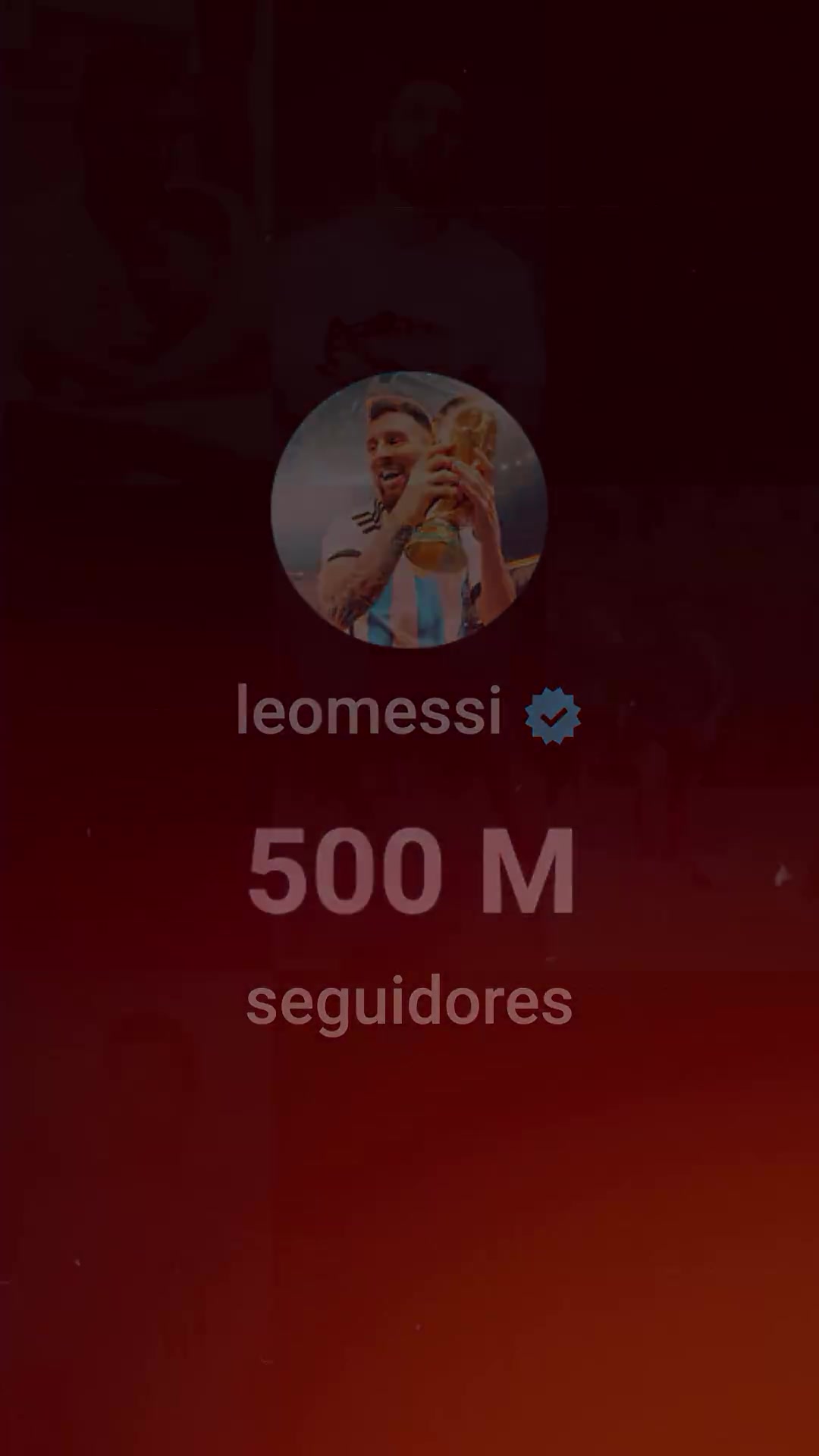 梅西ins晒视频庆祝达成5亿粉丝：感谢一直有你们