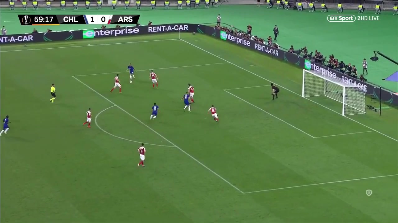 阿扎尔切尔西谢幕战📽️欧联决赛2射1传助萨里夺生涯第二冠
