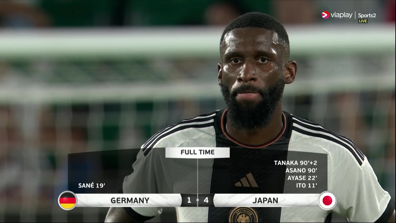 为何会这样！1-4惨败日本，吕迪格赛后一脸懵逼?
